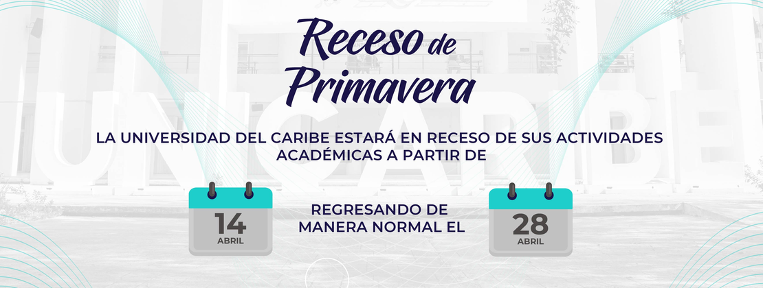 RECESO PRIMAVERA 2025
